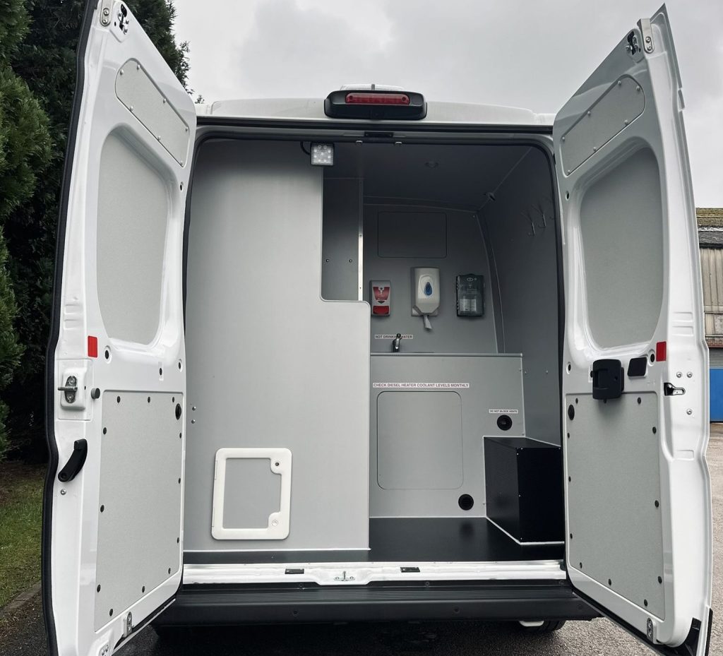 Peugeot Boxer welfare van with onboard welfare facilities