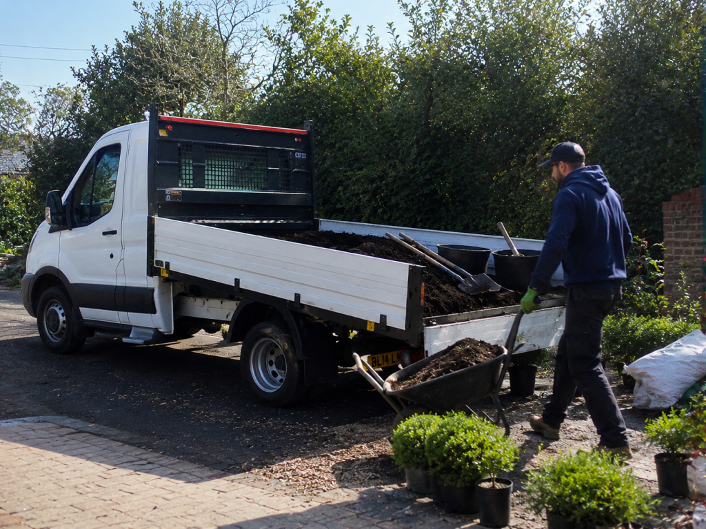 landscaping tipper van